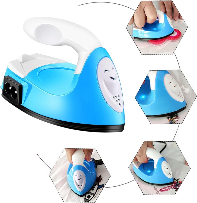 Sagsro Mini Craft Iron Mini Iron Press,Mini Heat Press Machine for T Shirts Shoes and Hats Small Heat Transfer Vinyl Projects,Portable Travel Irons Mini Heat Press Crafting Craft Clothes - Image 3